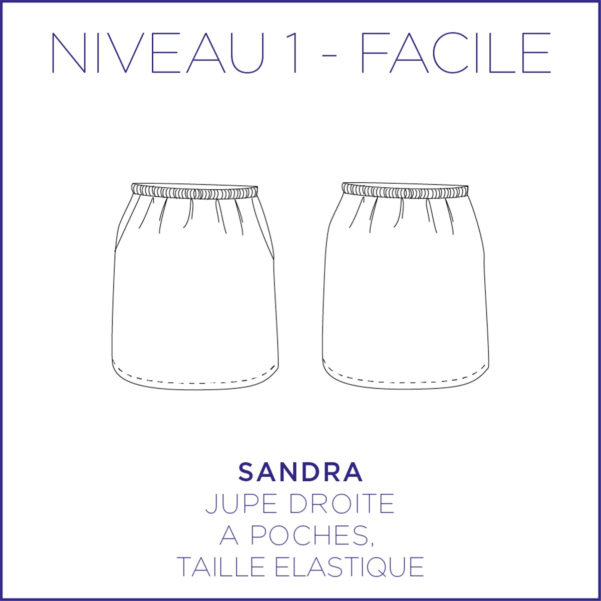 Patron Coralie Bijasson - C'est moi le Patron - Jupe Sandra -  - EU 36-44 