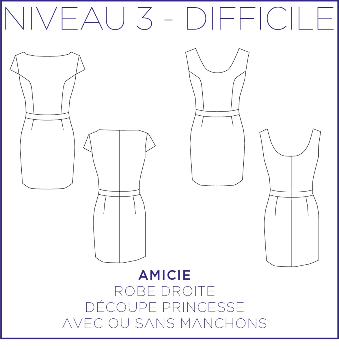 Patron Coralie Bijasson - C'est moi le Patron - Robe Amicie -  - EU 34-46 