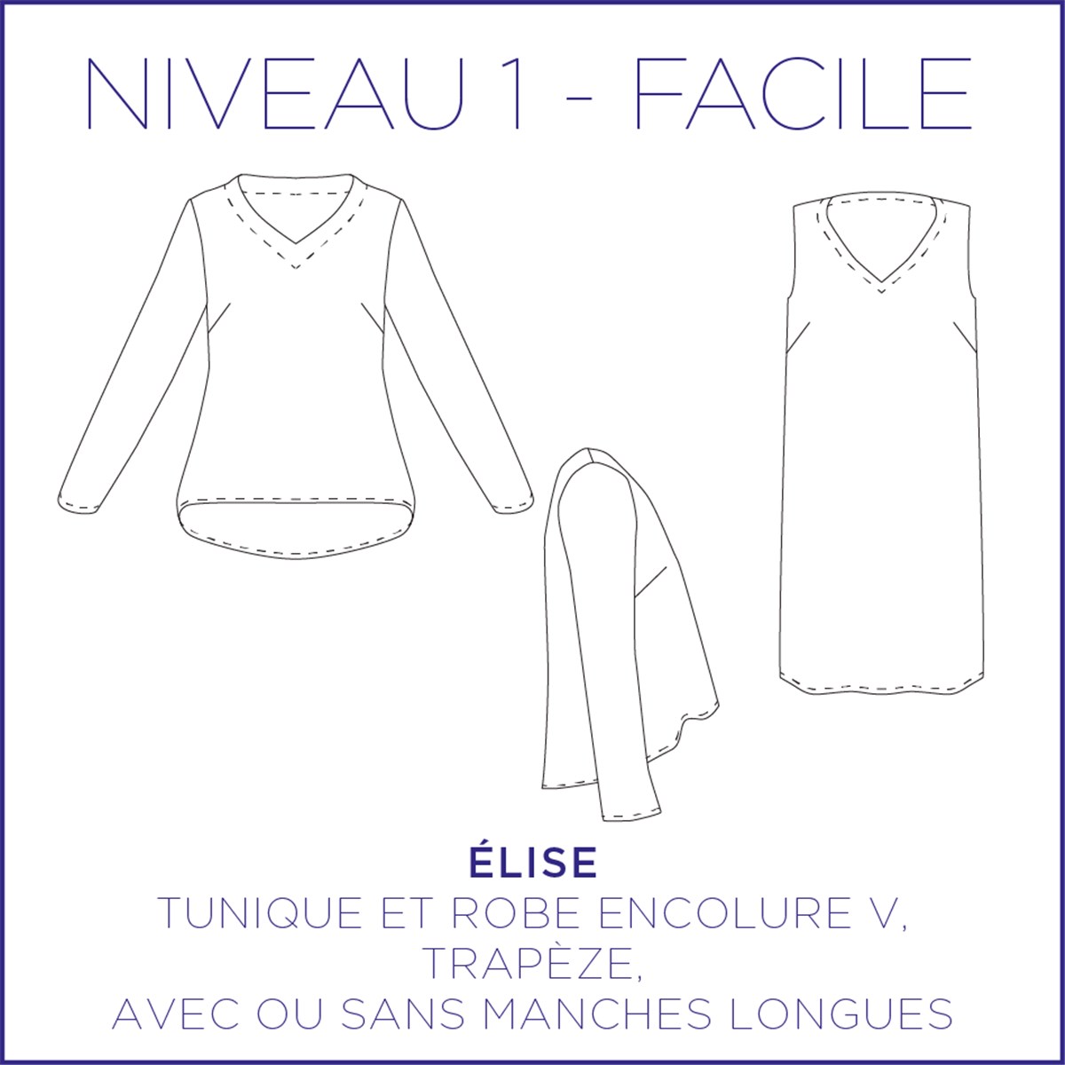 Patron Coralie Bijasson - C'est moi le Patron - Tunique et Robe Elise -  - EU 34-48 