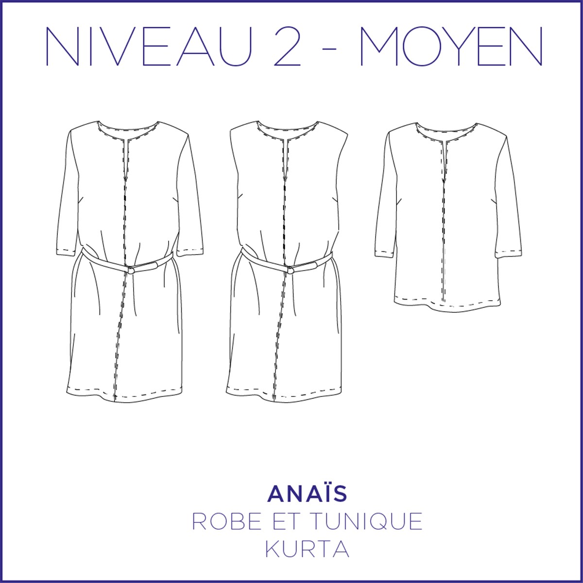 Patron Coralie Bijasson - C'est moi le Patron - Robe et Tunique Anais -  - EU 34-48 