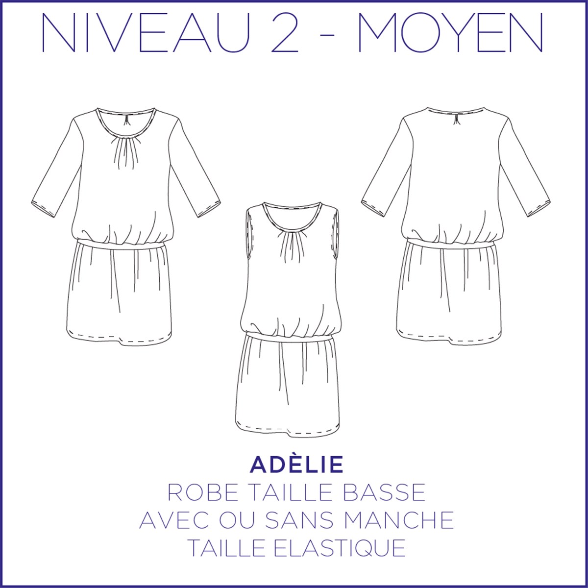 Patron Coralie Bijasson - C'est moi le Patron - Robe Adèlie -  - EU 34-46 