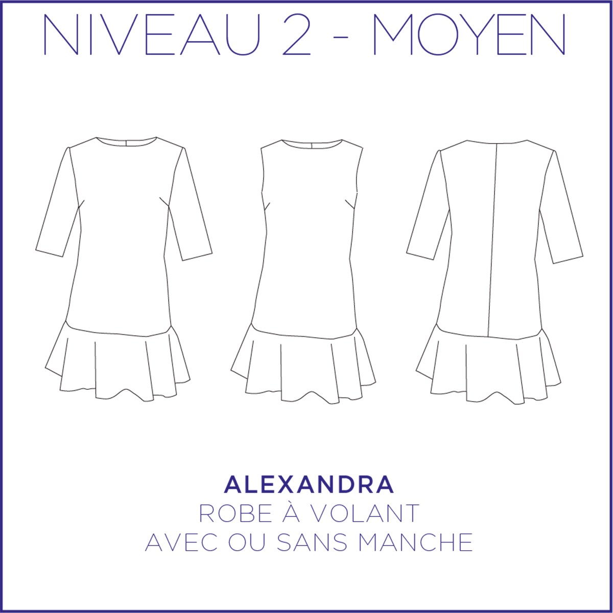 Patron Coralie Bijasson - C'est moi le Patron - Robe Alexandra - - EU 34-46