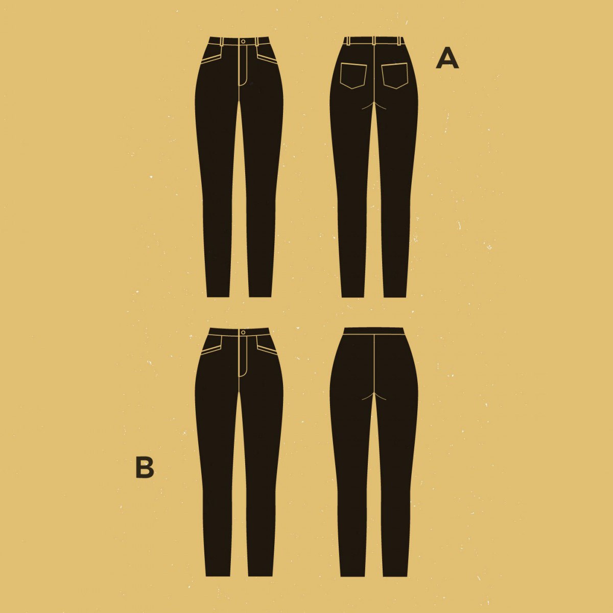 Patron -Deer and Doe- - Pantalon Safran -  - EU 34-46 