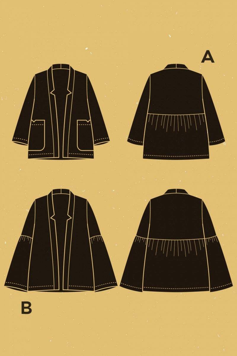 Patron -Deer and Doe- - Veste Nénuphar -  - EU 34-46 
