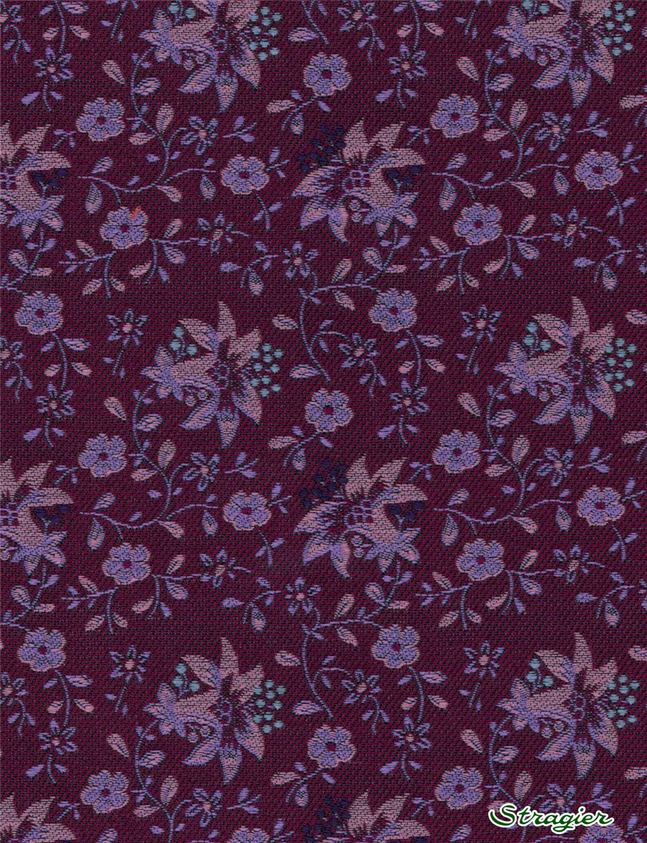 Silk Brocade - Flofille - Bourgogne