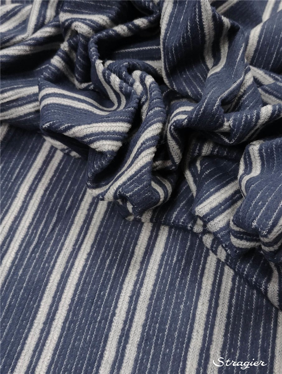 Velours côtelé 6W-côte 4mm - uni - Jeans