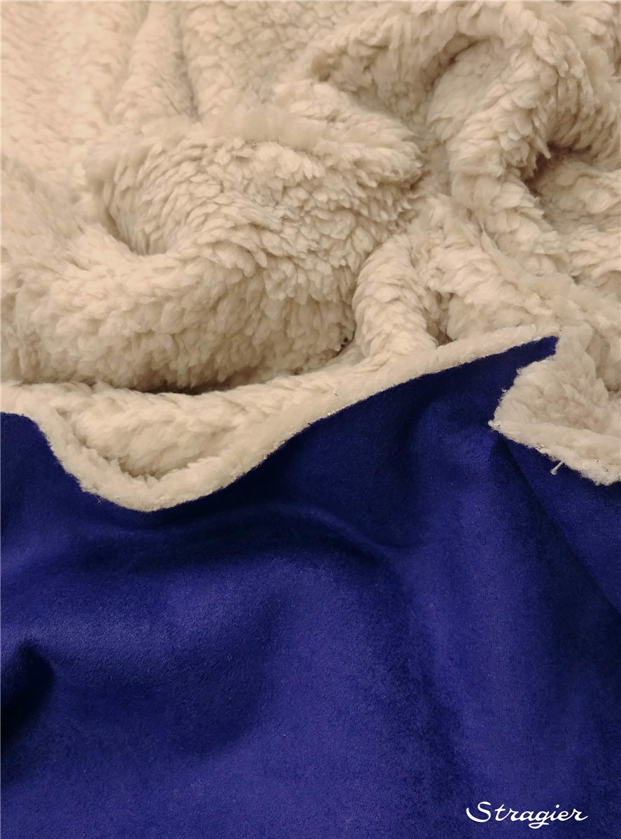 Teddy Suédine - Plain - Bleu Bic