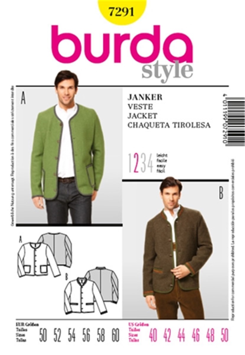 Patron Burda - 7291 -  - EUR 50-60 