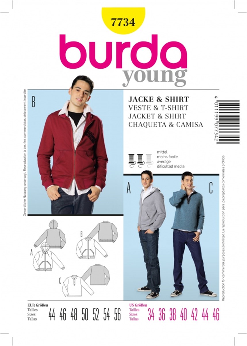 Patron Burda - 7734 -  - EUR 44-56 