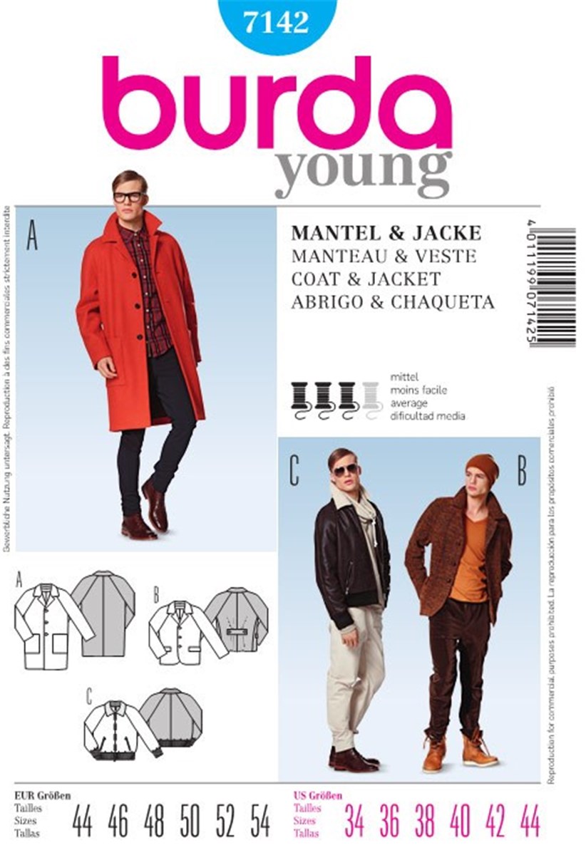 Patron Burda - 7142 -  - EUR 44-54 