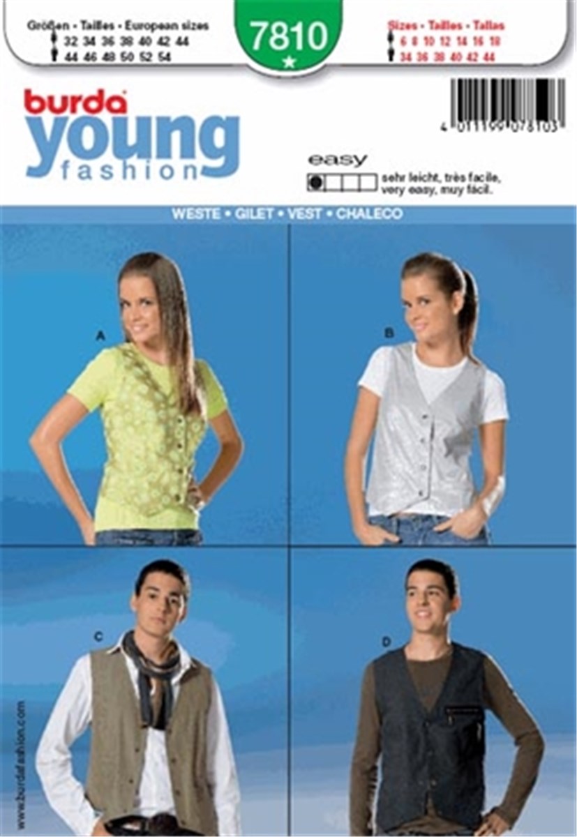 Patron Burda - 7810 -  - EUR 32-54 