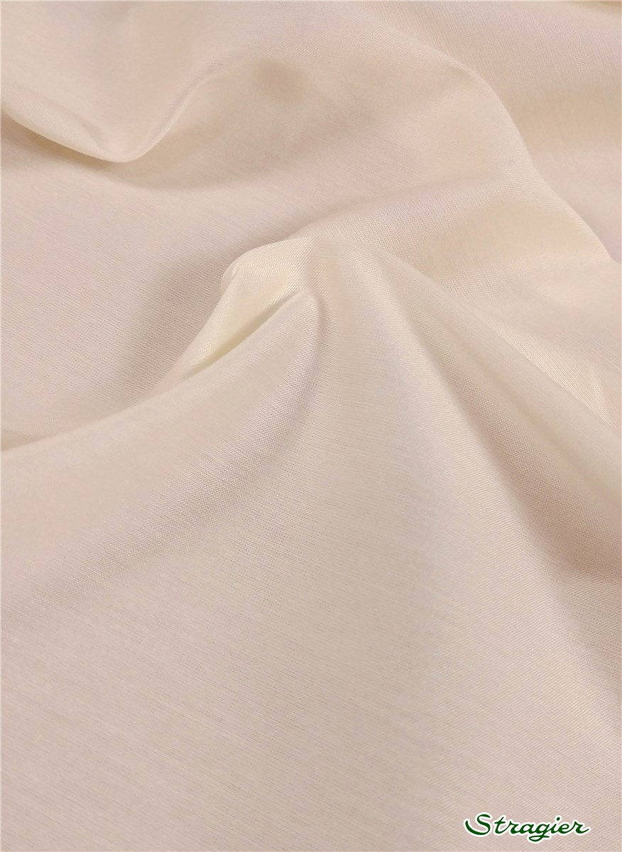 Poplin Arma - Stretch - Plain - Porcelaine