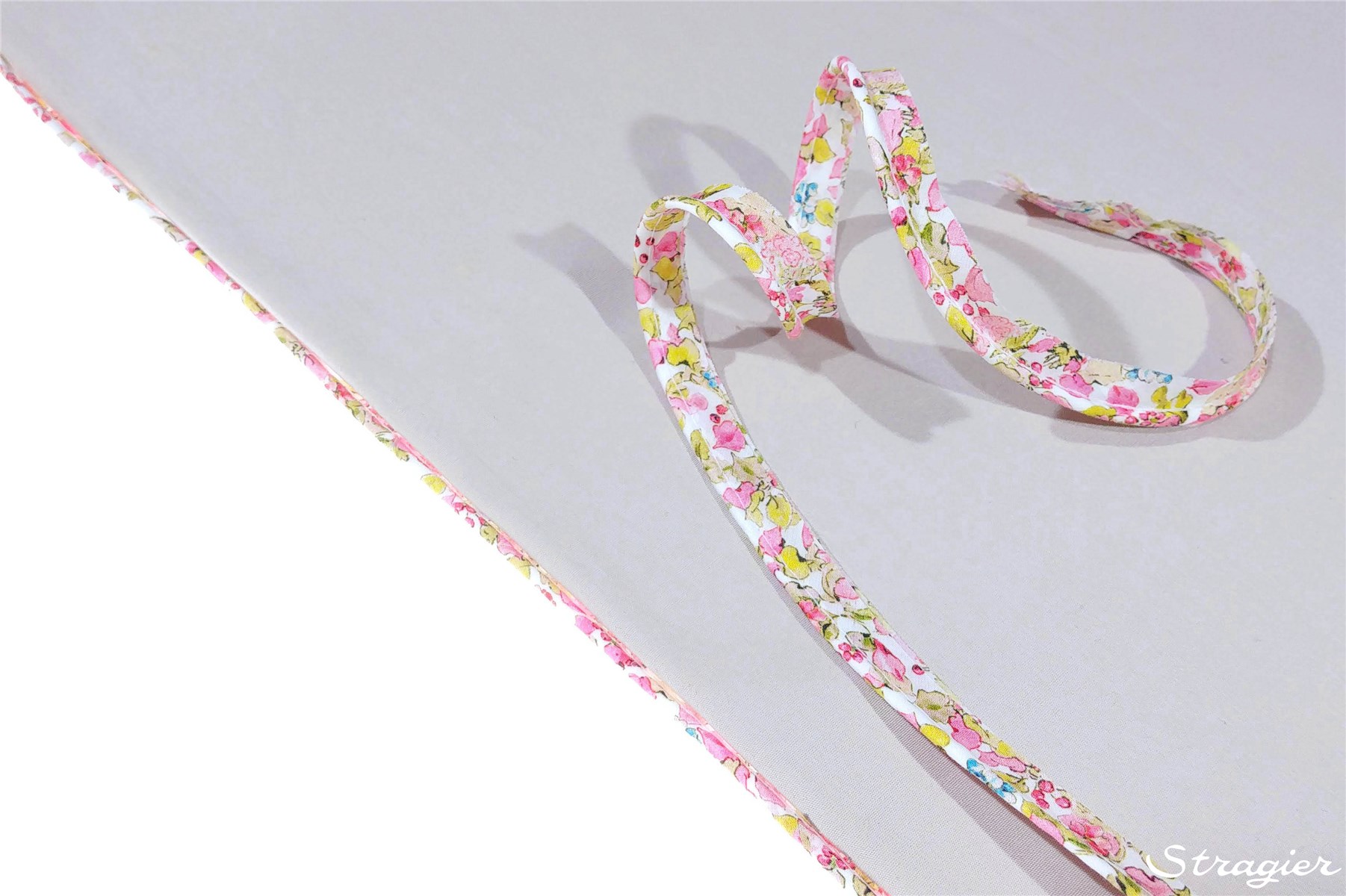 Piping Ribbon - Nil Lawn - Beatrix Potter - Nutkin Flowers - 1