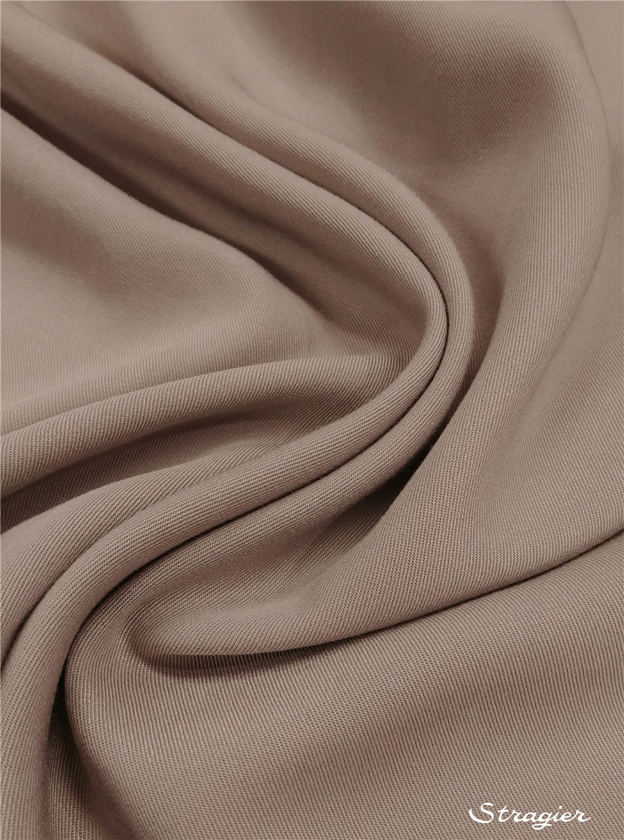 Twill Viscose - uni - Grège rosé 