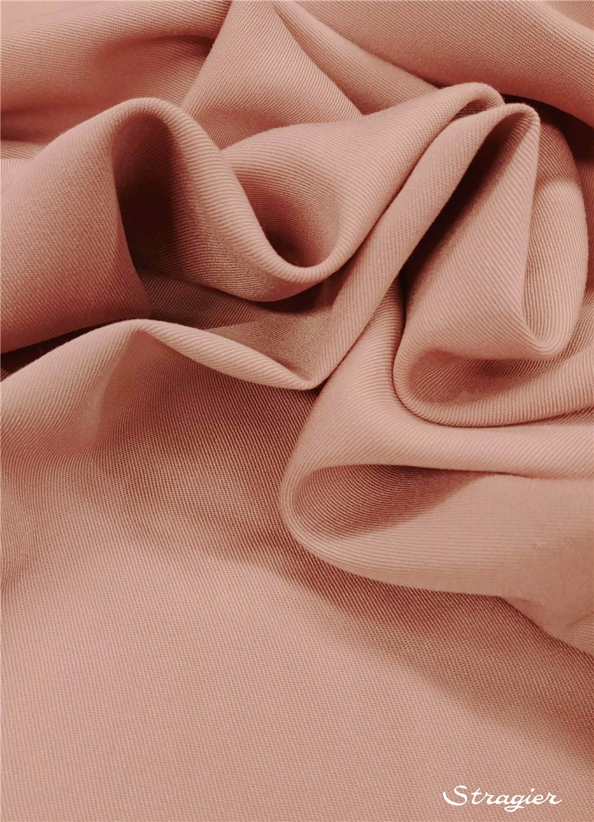 Twill Viscose - uni - Rose cuivré 