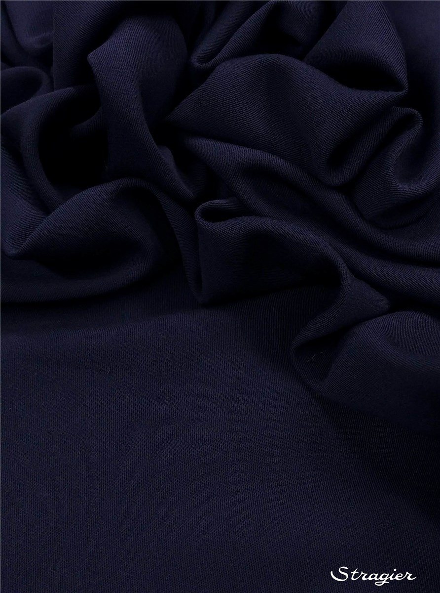Twill Viscose - uni - Marine