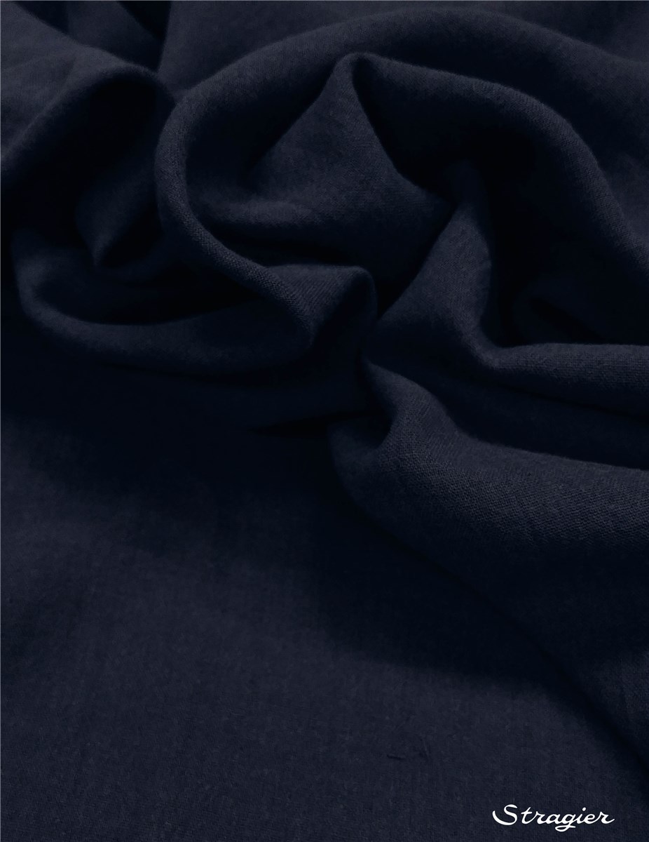 Double pure Cotton Gauze - Plain - Marine