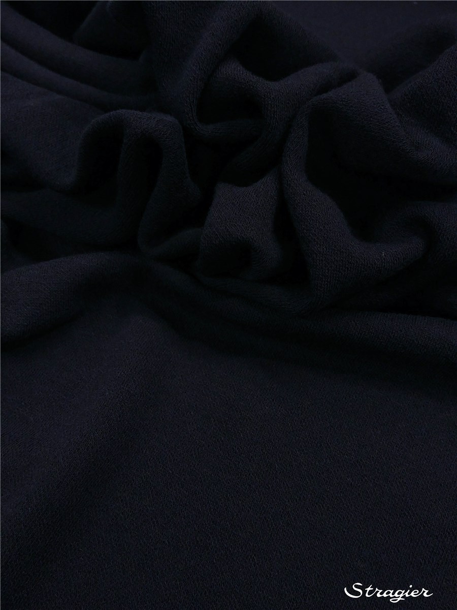 Maille Laine et Coton - Jacquard - Bleu Marine 