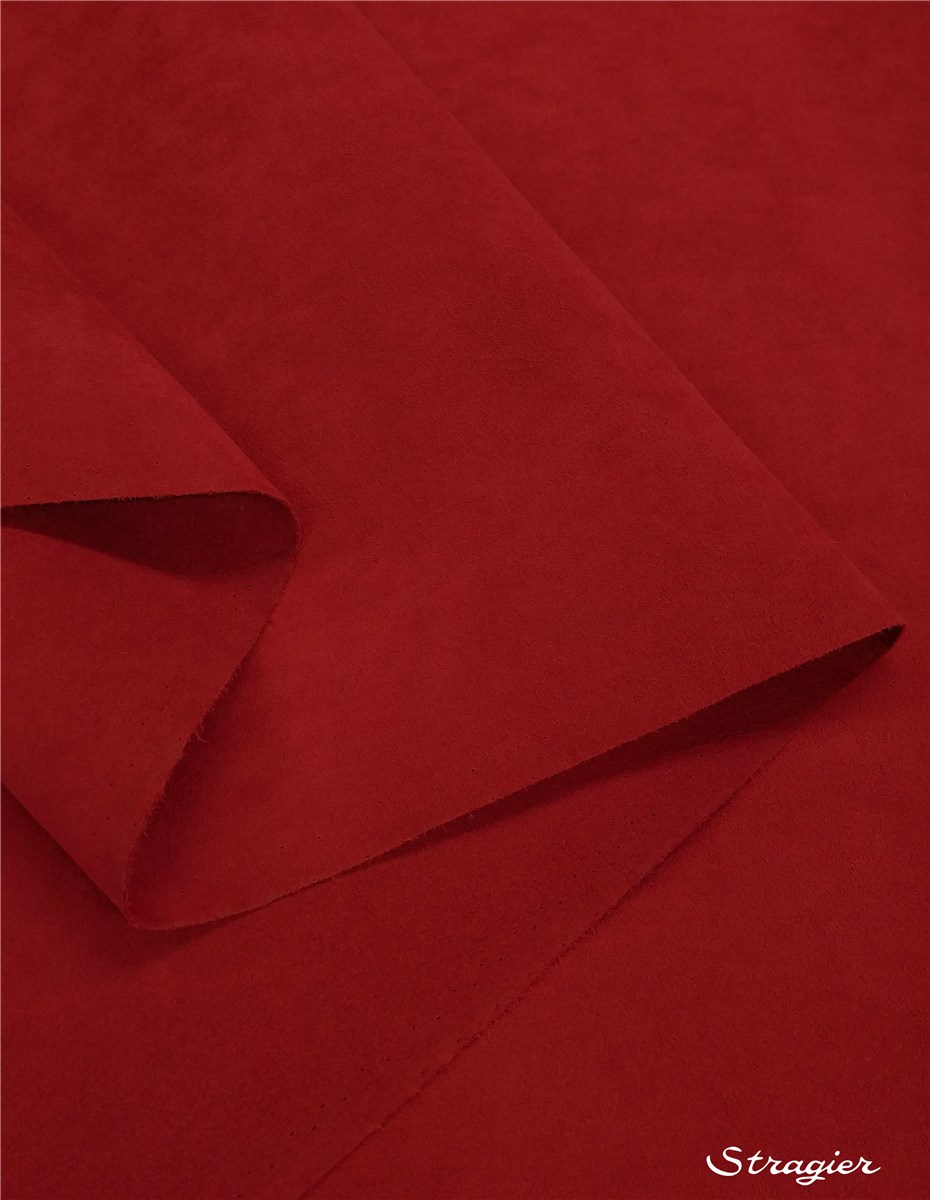 Alcantara classic - uni - Rouge Cerise - 142 cm