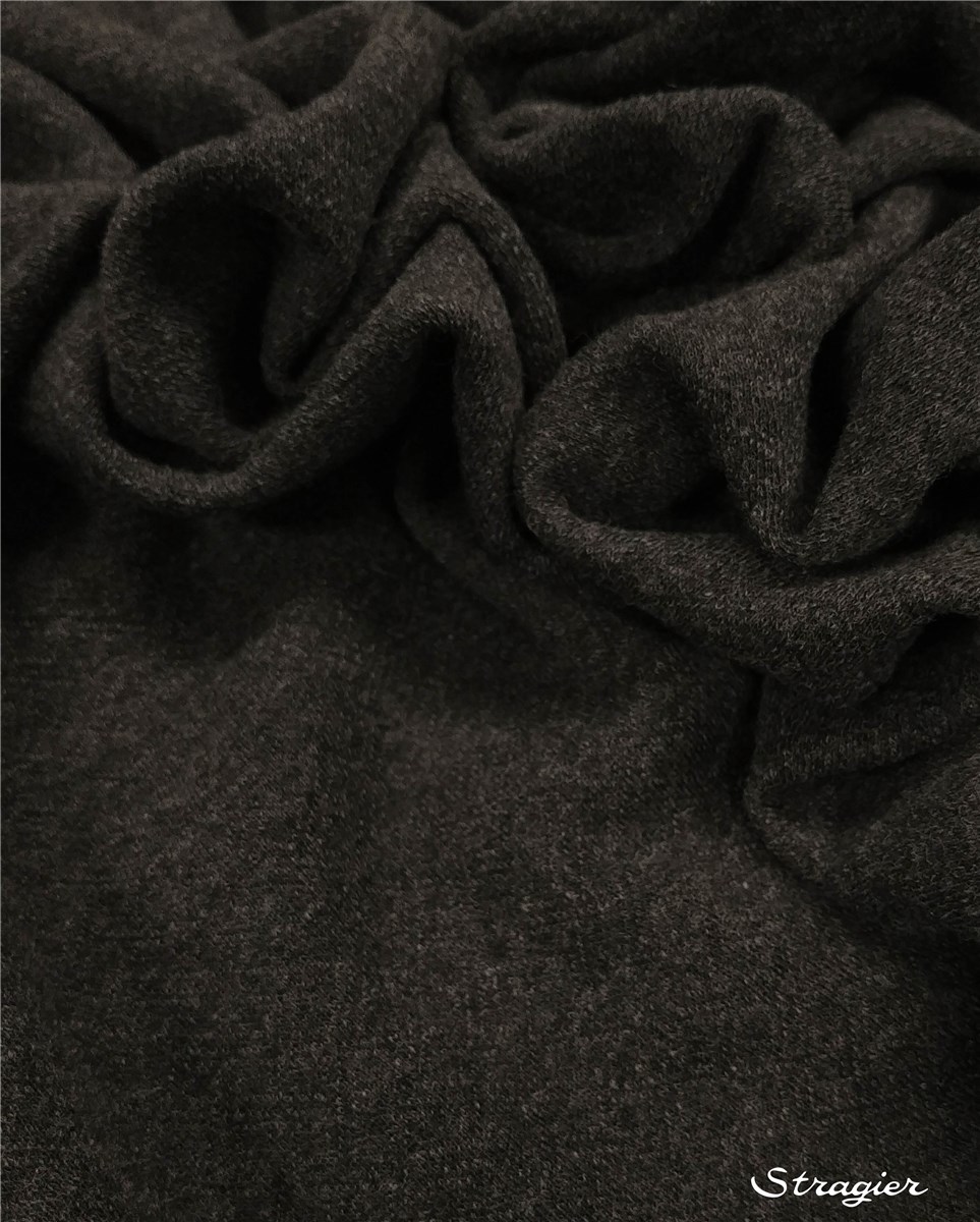 Maille Laine et Coton - Jacquard - Graphite