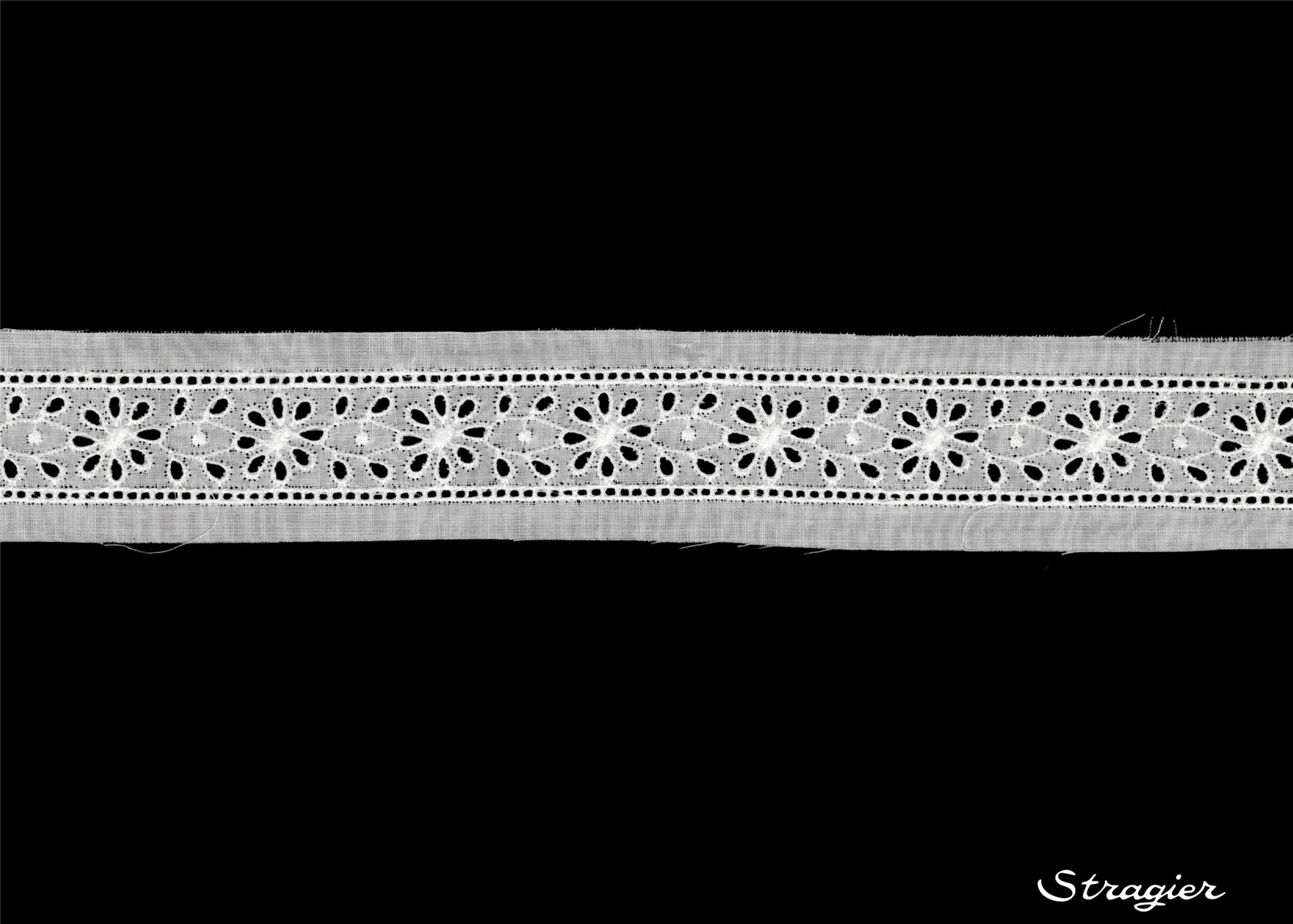 Broderie anglaise - Entre-deux - 012156 - Blanc - 35 mm-20 mm
