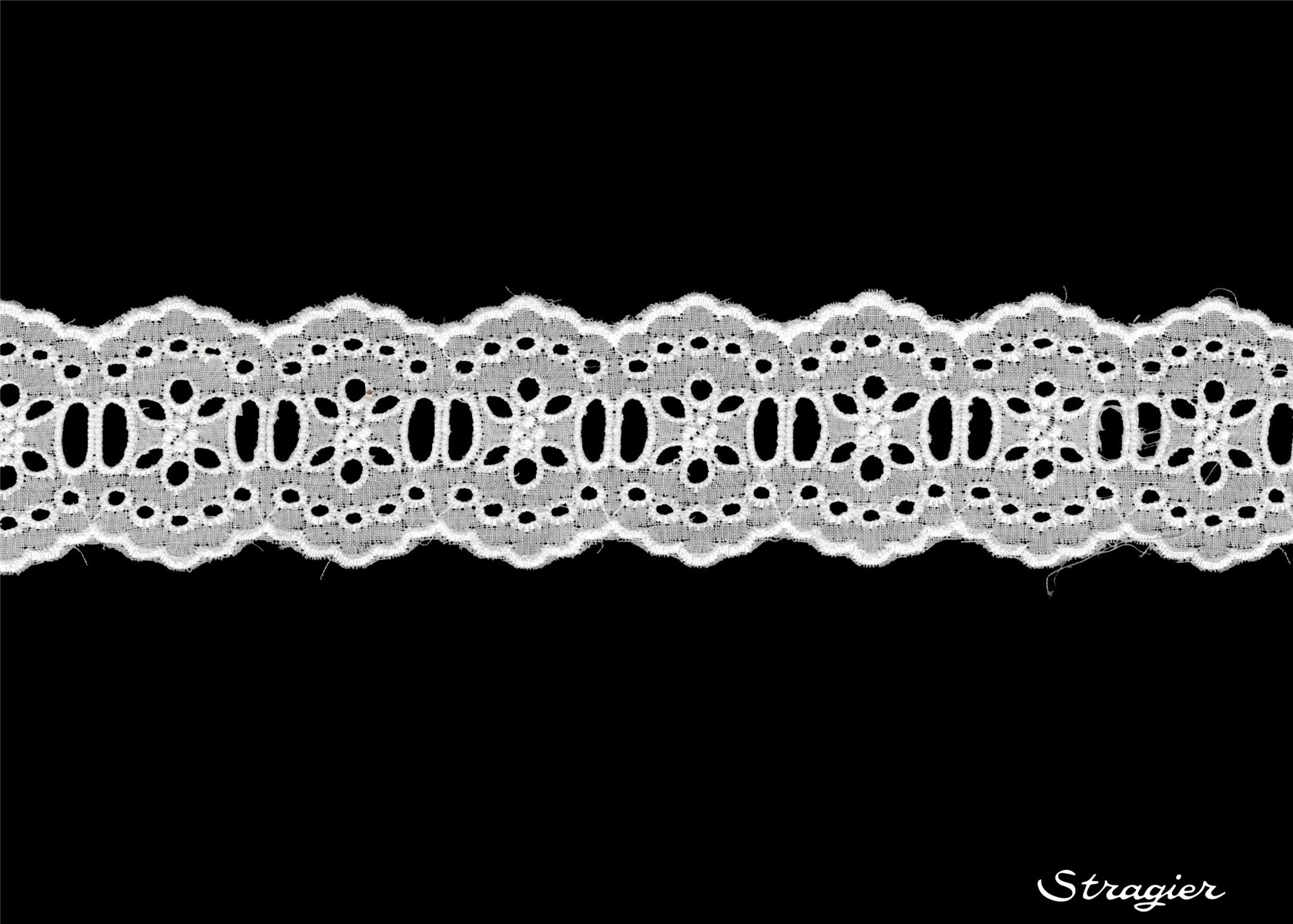 Broderie anglaise - Galon - 012159 - Blanc - 45 mm