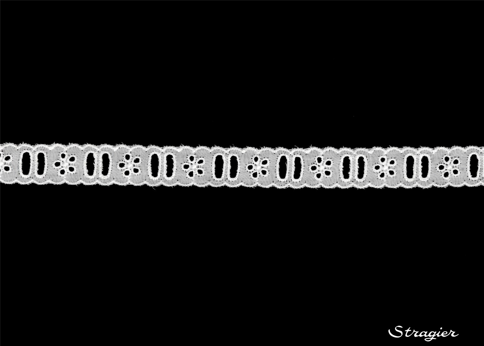 Cotton Eyelet Lace Trim - 012160 - Blanc - 20 mm