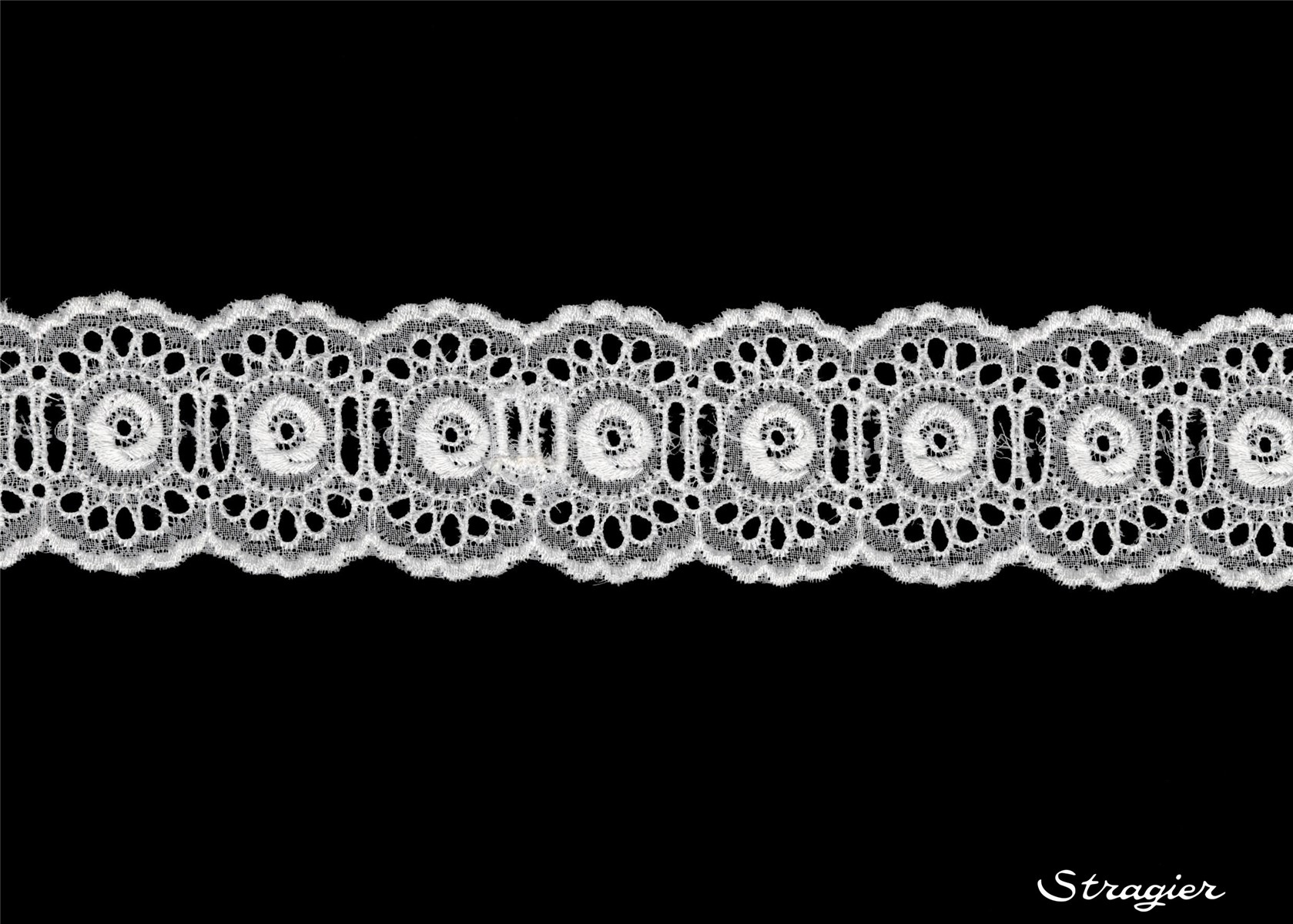 Broderie anglaise - Galon - 012169 - Blanc - 45 mm