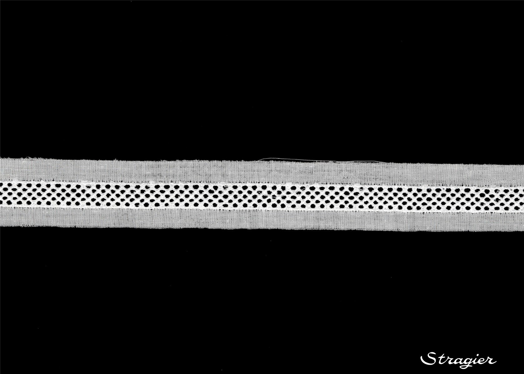 Cotton Eyelet Lace Trim - 012185 - Blanc - 20 mm-10 mm