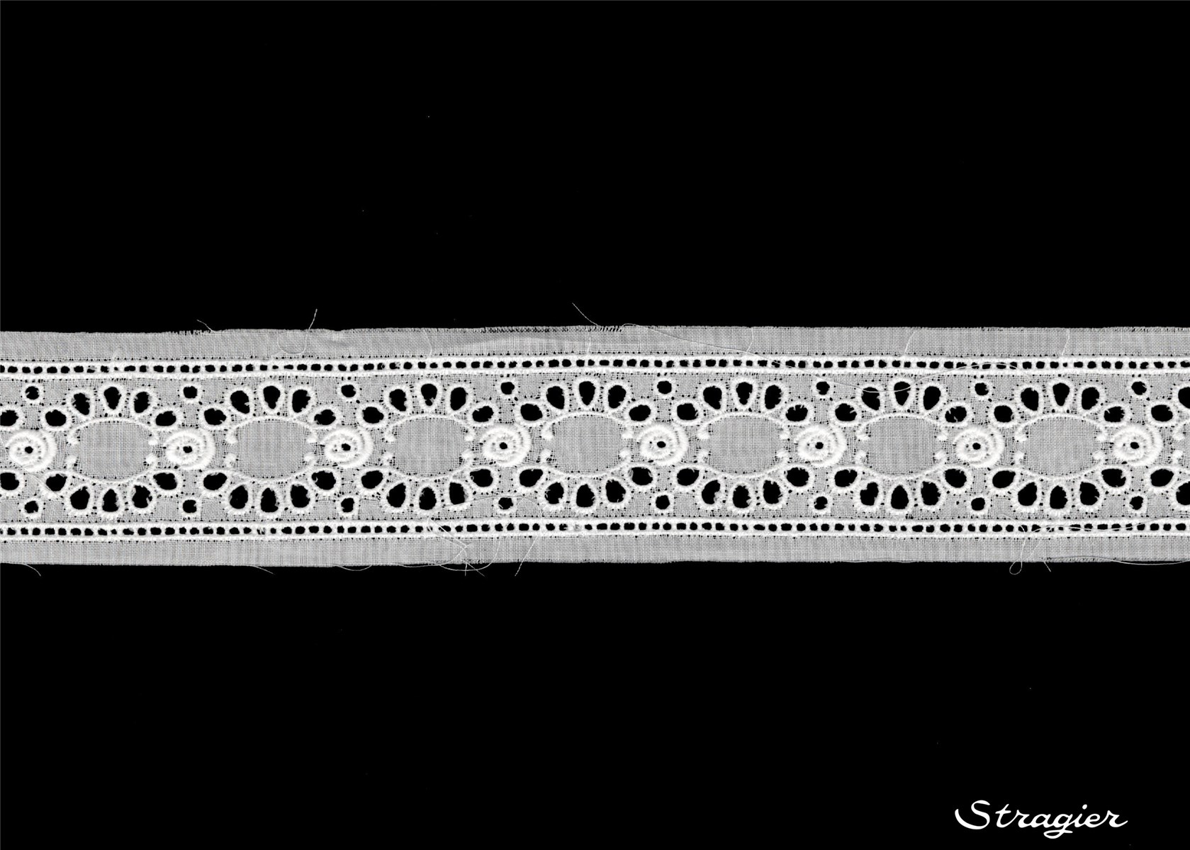 Broderie anglaise - Entre-deux - 012196 - Blanc - 40 mm-30 mm