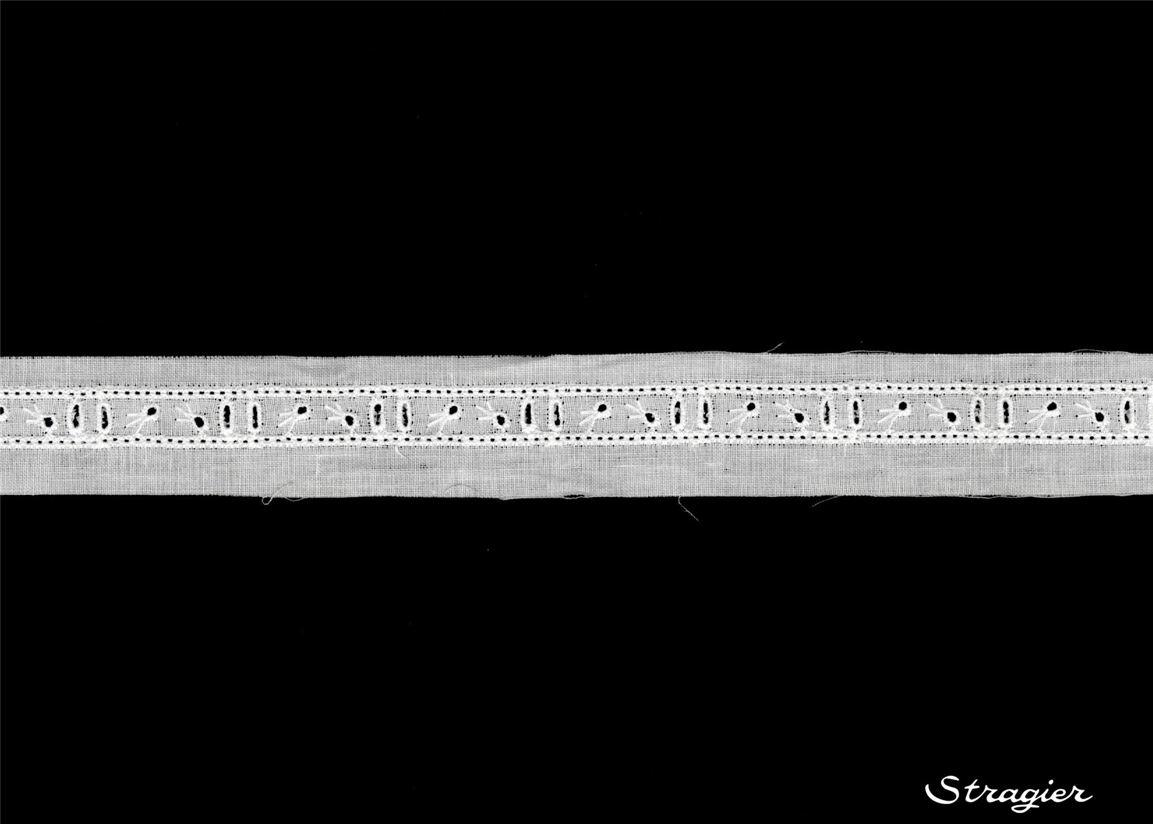 Broderie anglaise - Entre-deux - 012197 - Blanc - 25 mm-10 mm