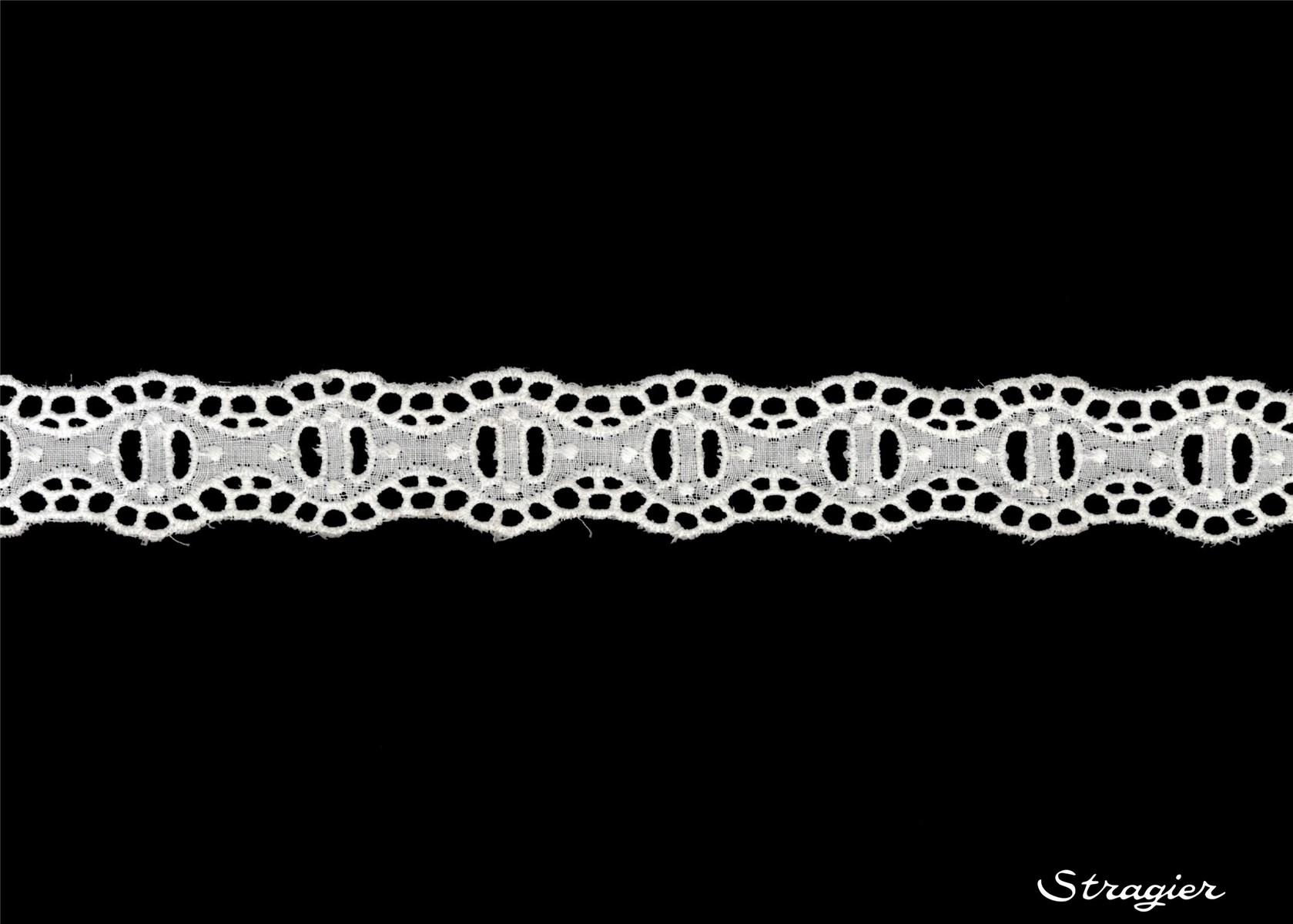 Broderie anglaise - Galon - 012327 - Blanc - 30 mm