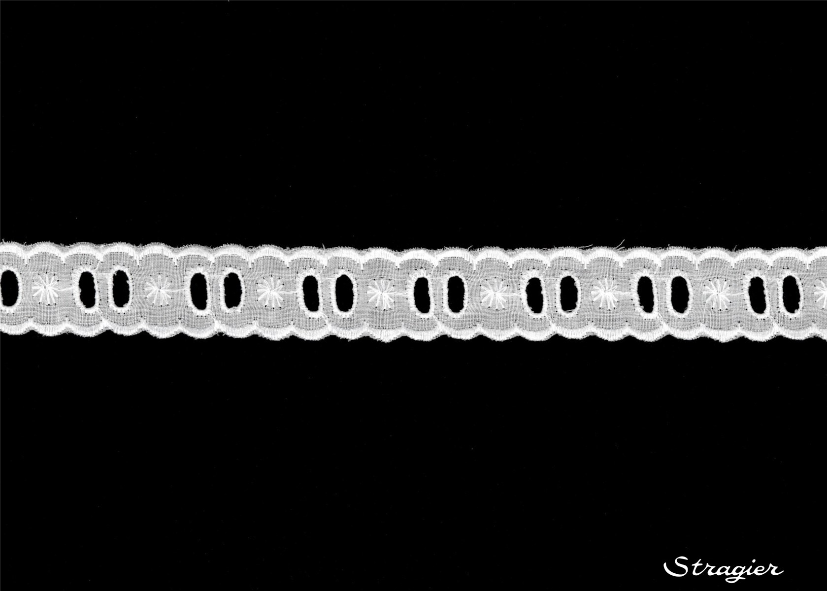 Broderie anglaise - Galon - 012328 - Blanc - 25 mm