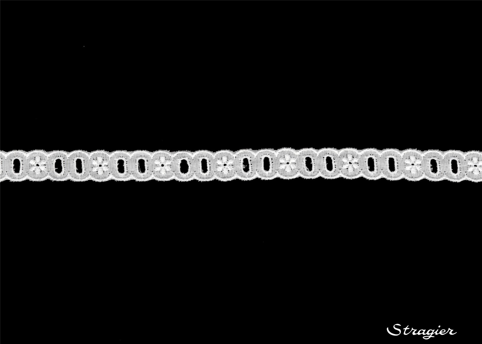 Cotton Eyelet Lace Trim - 012334 - Blanc - 15 mm