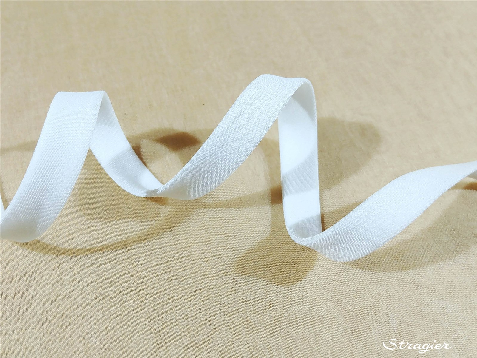 End-and-End Bias Binding - Plain - Blanc - 10 mm