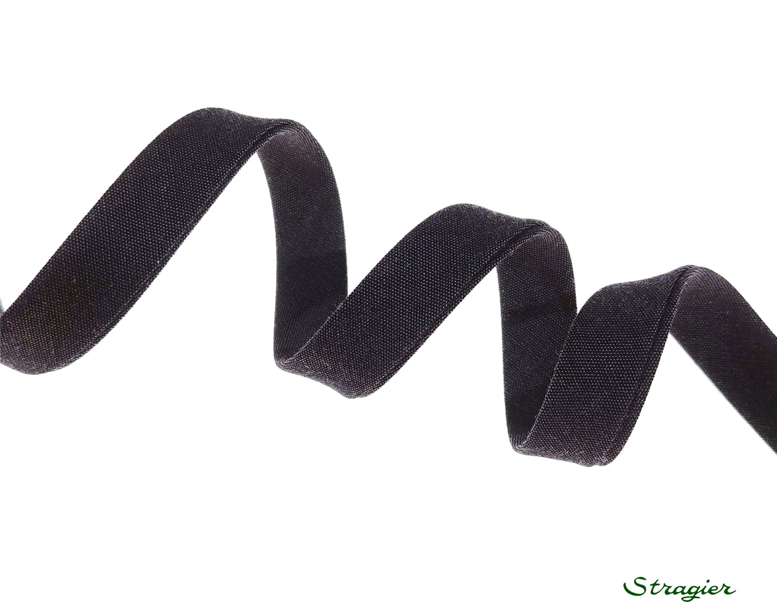 End-and-End Bias Binding - Plain - Anthracite - 10 mm