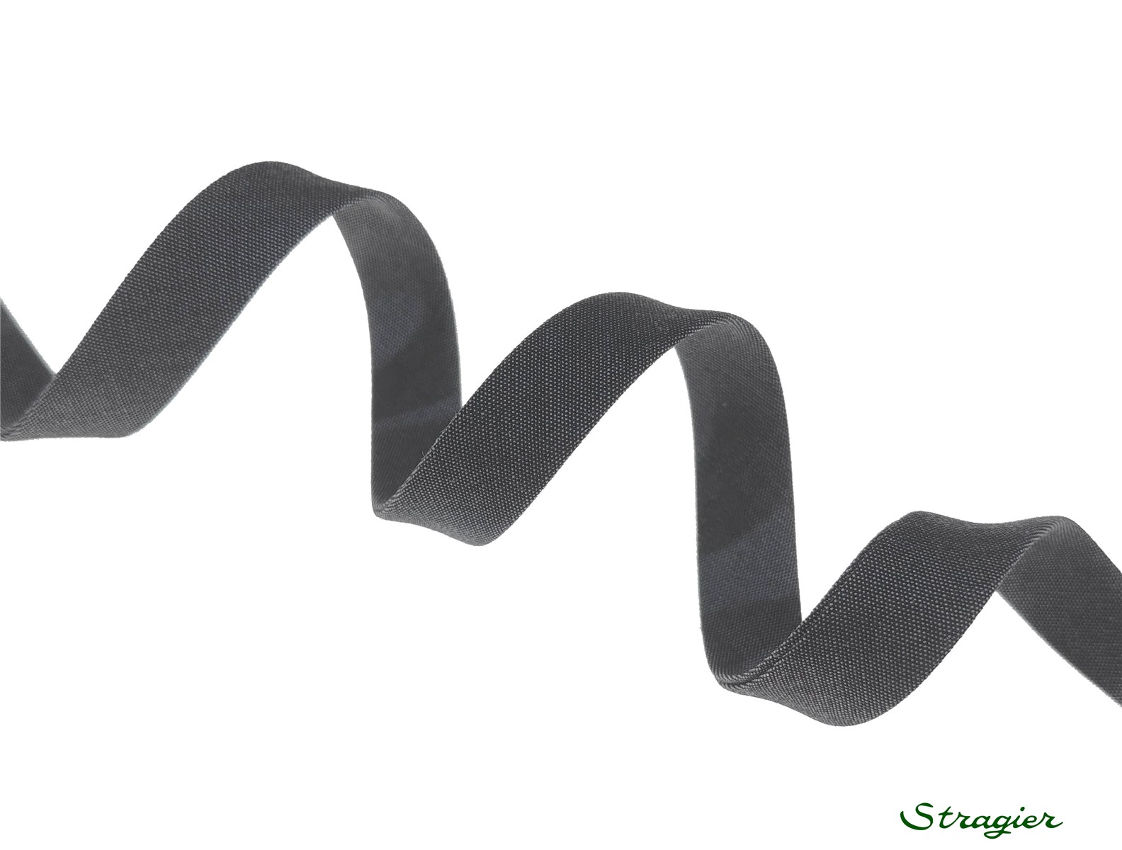 End-and-End Bias Binding - Plain - Graphite - 10 mm