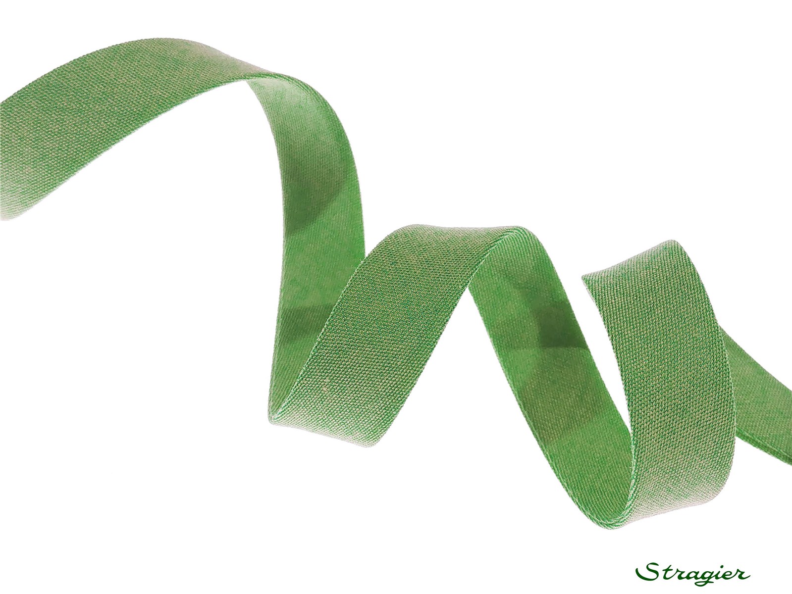 End-and-End Bias Binding - Plain - Vert Paon - 10 mm