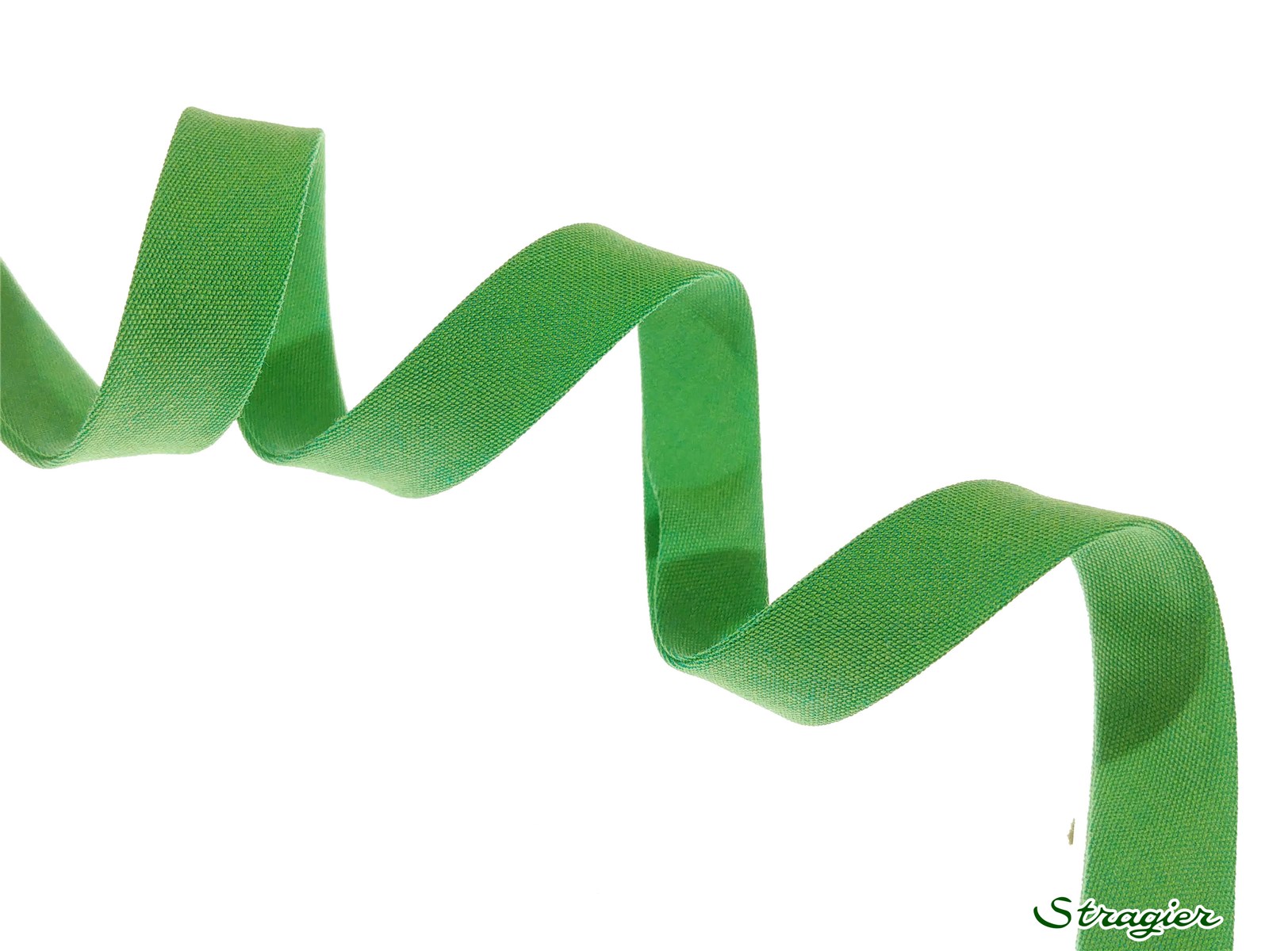 End-and-End Bias Binding - Plain - Vert Perroquet - 10 mm