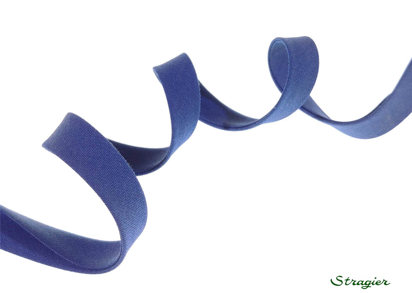End-and-End Bias Binding - Plain - Indigo - 10 mm