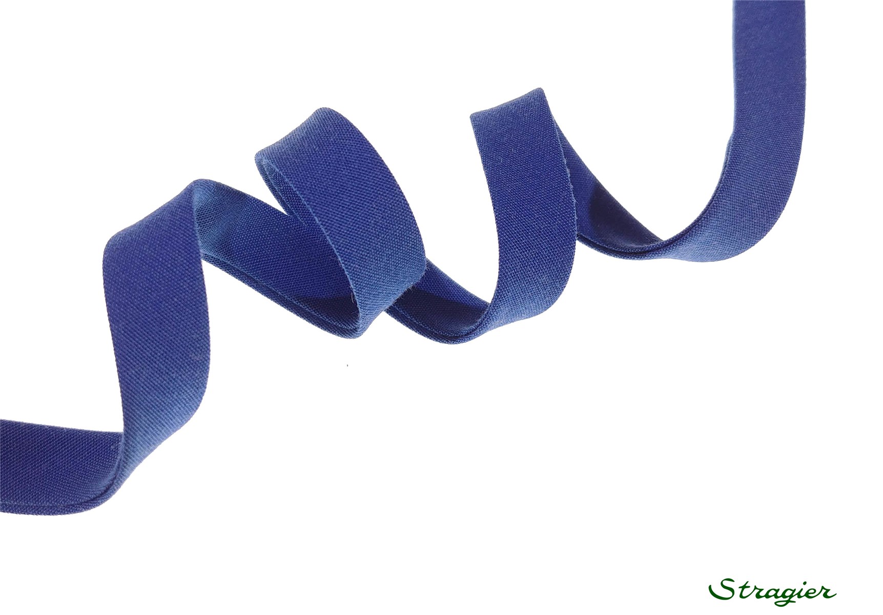 End-and-End Bias Binding - Plain - Bleuet - 10 mm