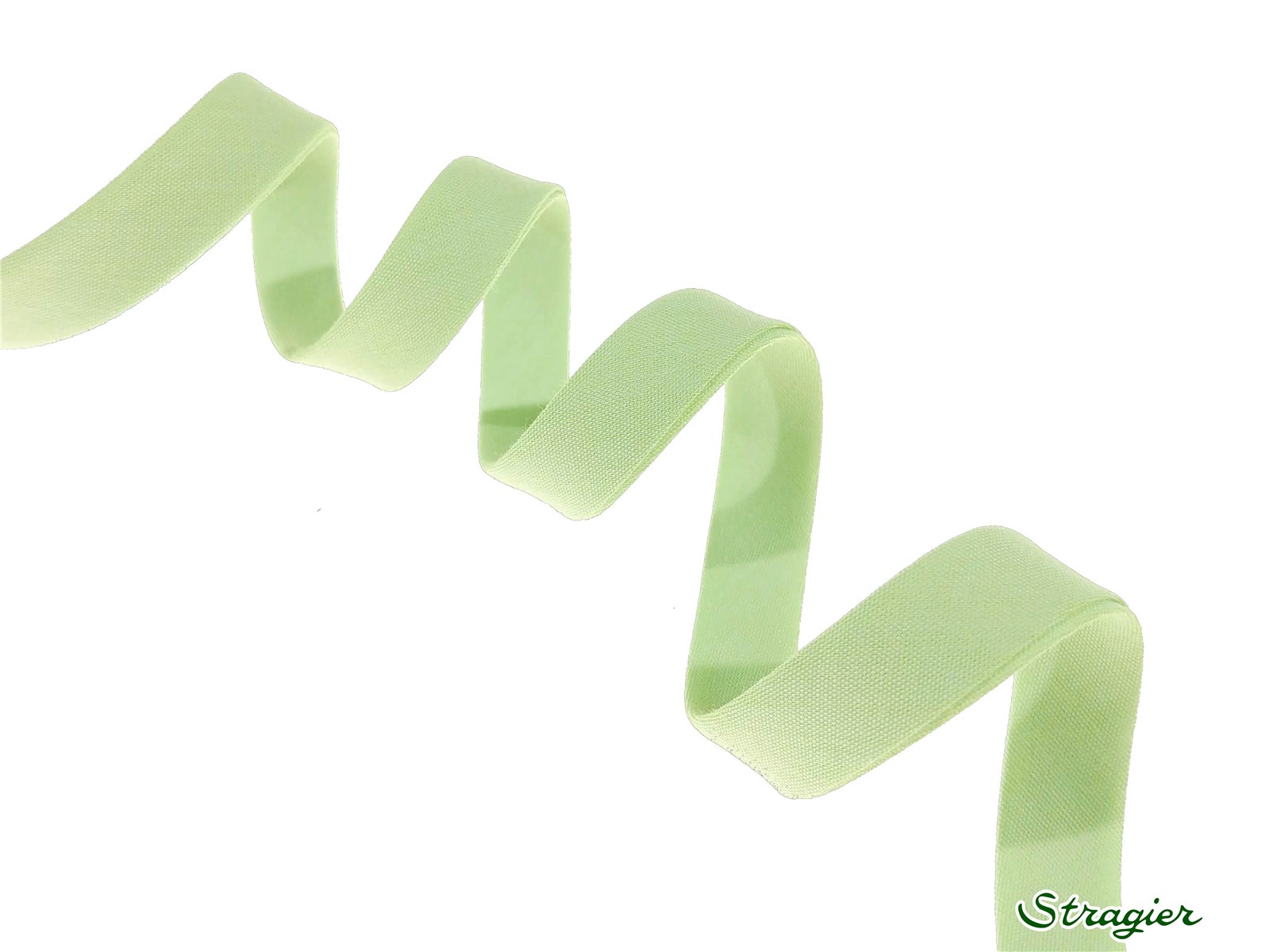 End-and-End Bias Binding - Plain - Vert Pistache - 10 mm