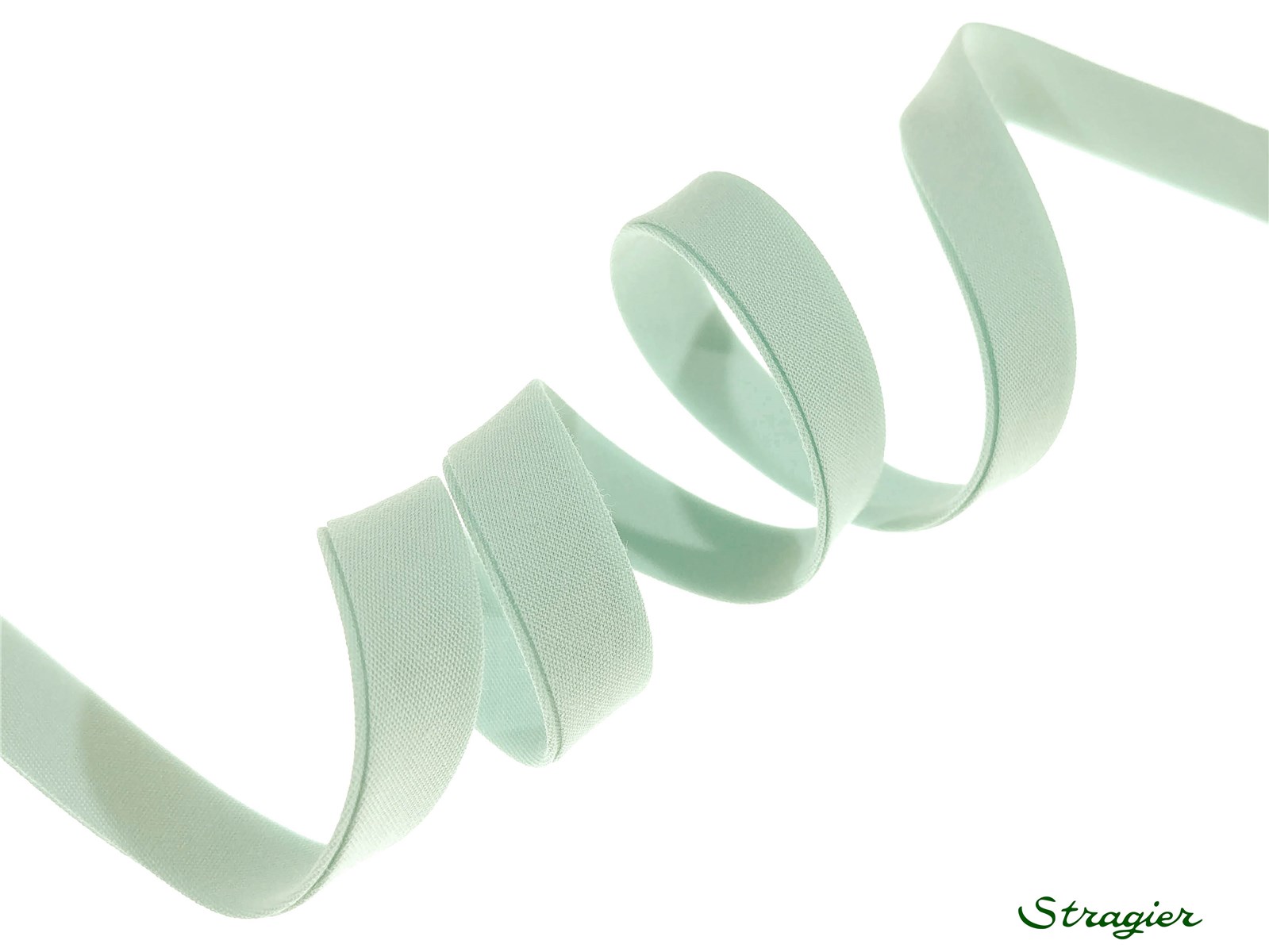 End-and-End Bias Binding - Plain - Céladon - 10 mm