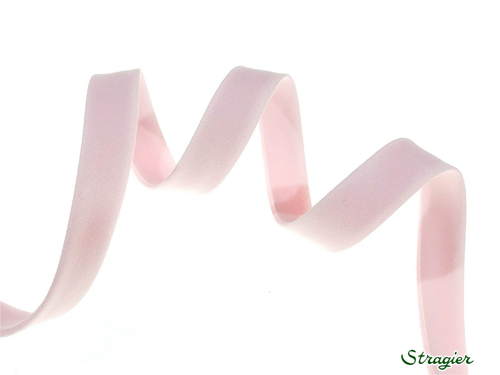 End-and-End Bias Binding - Plain - Rose ultra clair - 10 mm