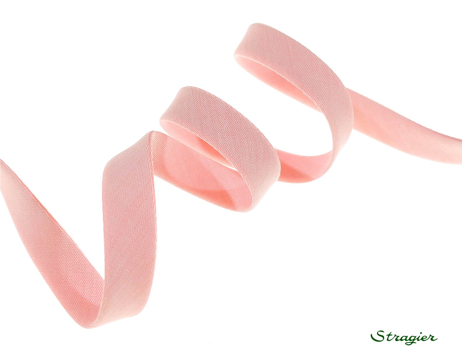 End-and-End Bias Binding - Plain - Pêche givrée - 10 mm