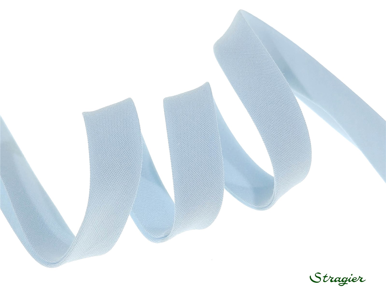 End-and-End Bias Binding - Plain - Bleu Opale - 10 mm