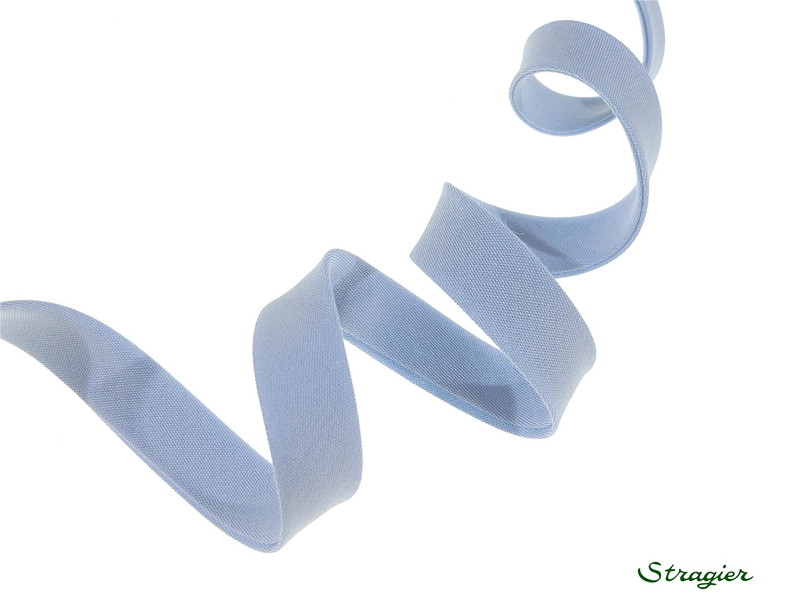 End-and-End Bias Binding - Plain - Bleu Della Robbia - 10 mm