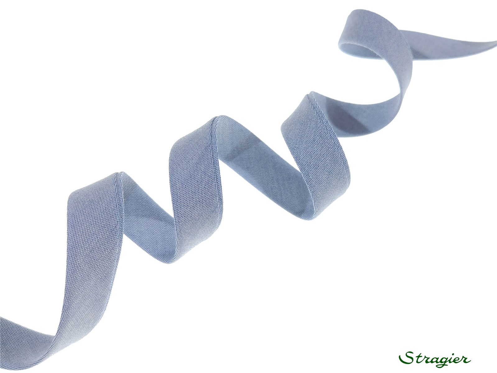 End-and-End Bias Binding - Plain - Bleu Riviera - 10 mm
