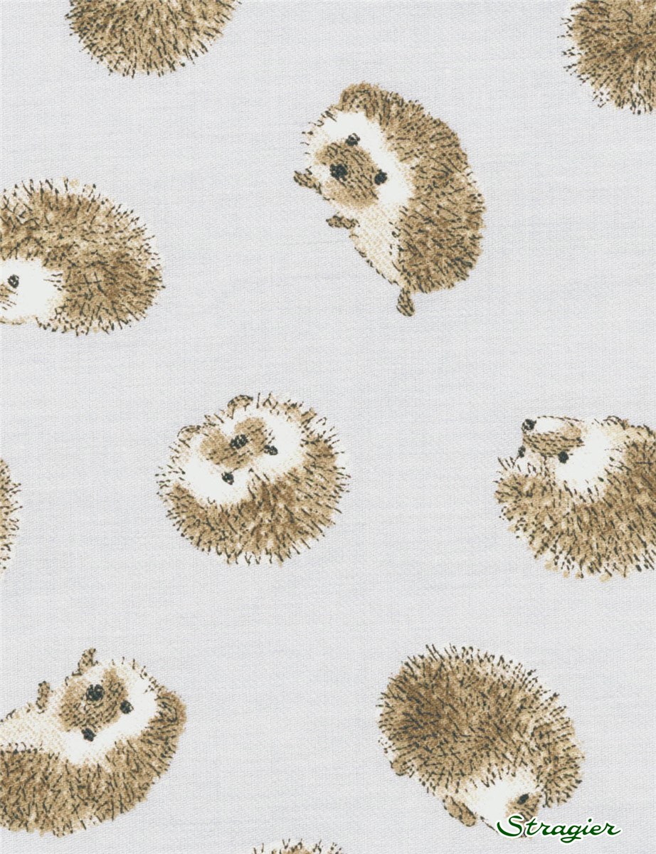 Twill léger Coton BIO - Herisson - Bleu Glacier 