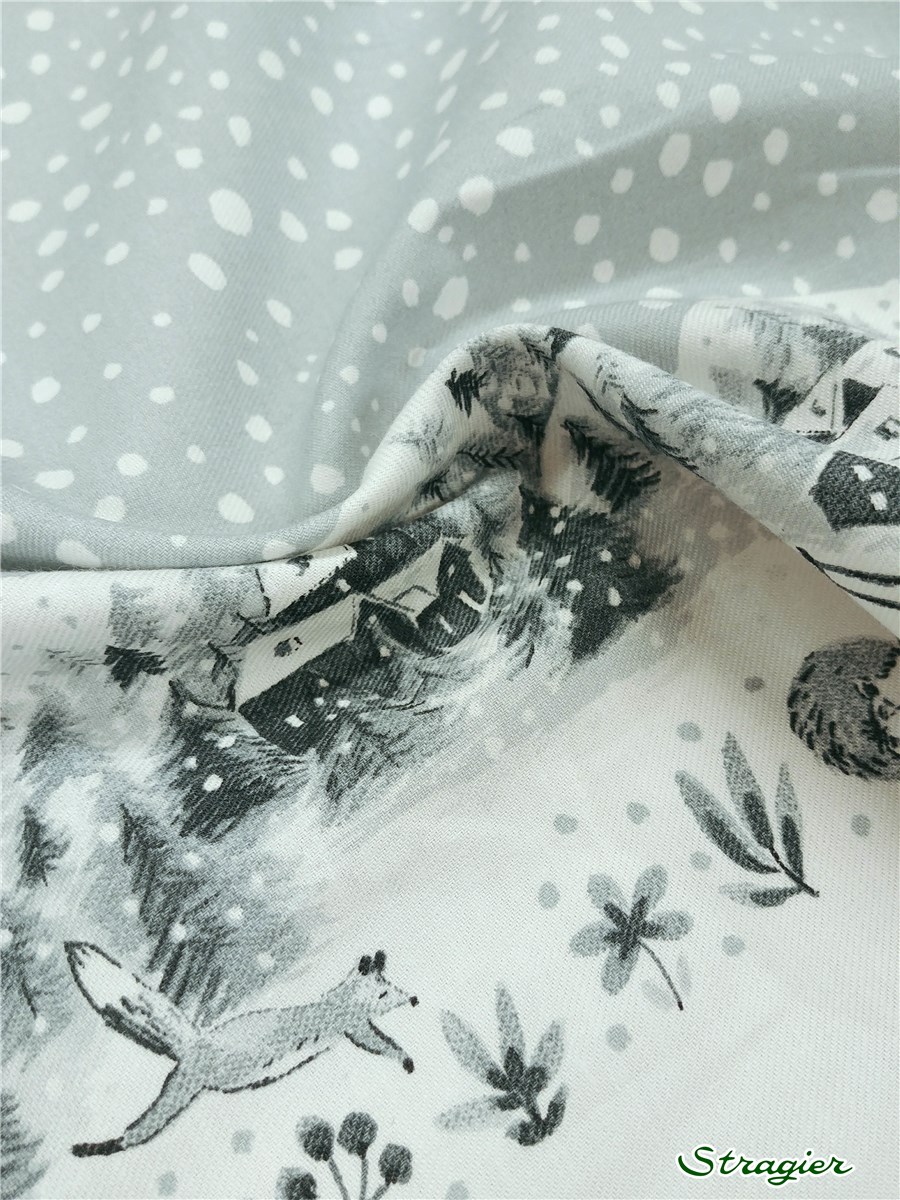Twill léger Coton BIO - Lania - Bleu Nuage